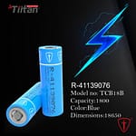 1800mah Tiitan lithium ion cell