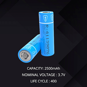 2500mah lithium ion battery