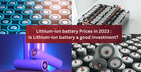 lithium ion battery prices